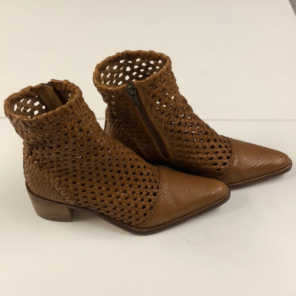 Free People “in the loop” woven bootie